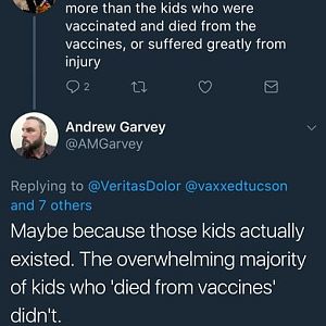 Kids who died from vaccines didn't exist